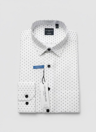 Leo Chevalier LS Cotton Sport Shirt - 621468 0198