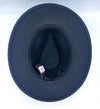 MAGILL Black Fedora with Leather Band and Feather