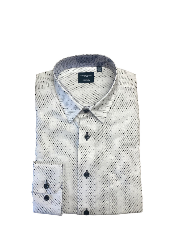 Leo Chevalier Hidden Button Down Non Iron - White 623458 0198