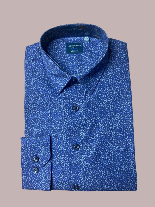 Leo Chevalier Hidden Button Down Non Iron *Tall Sizes* Sport Shirt 623472/QT 1998