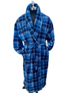 Majestic International Plaid Fleece Shawl Robe - 13023110