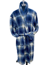 Majestic International Plaid Fleece Shawl Robe - 13023110