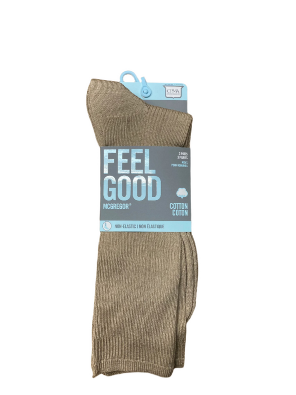 McGregor 'Feel Good' Non-Elastic 3-Pack Mercerized Cotton Socks - MML122