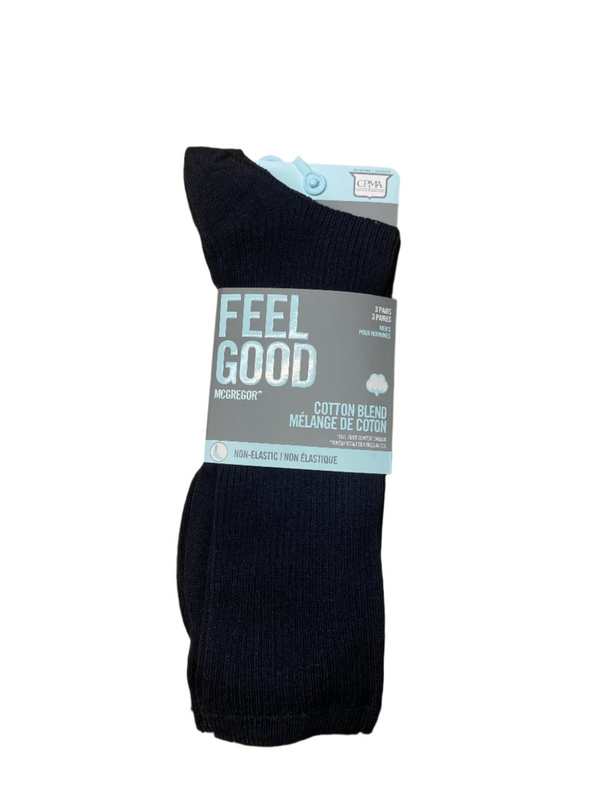 McGregor 'Feel Good' Non-Elastic 3-Pack Mercerized Cotton Socks - MML122