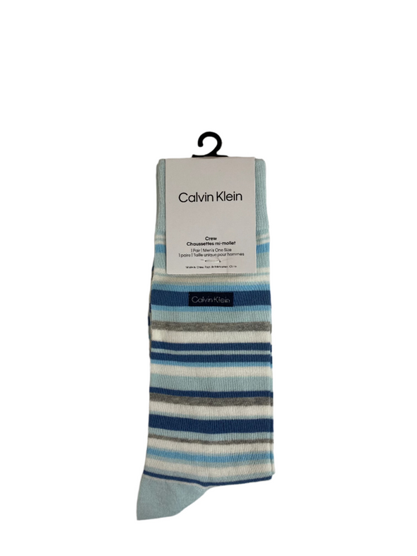 Calvin Klein Combed Cotton Crew Socks - CKM201DR37C - Multi Colours