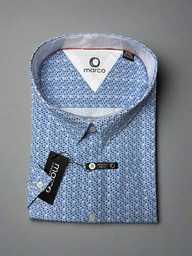 Marco Sport Shirt Blue Multi - CH3646C