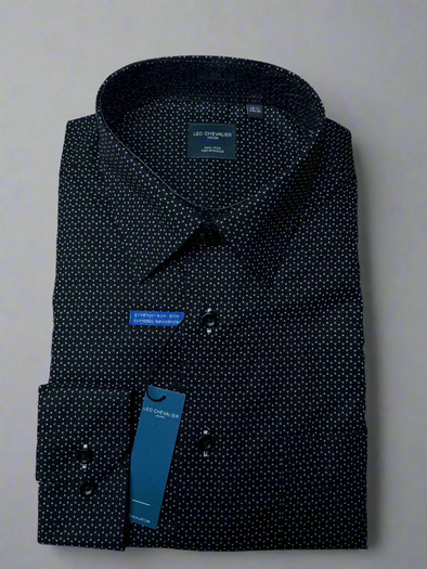 Leo Chevalier Black Dress Shirt - 624174 - 0999/0998