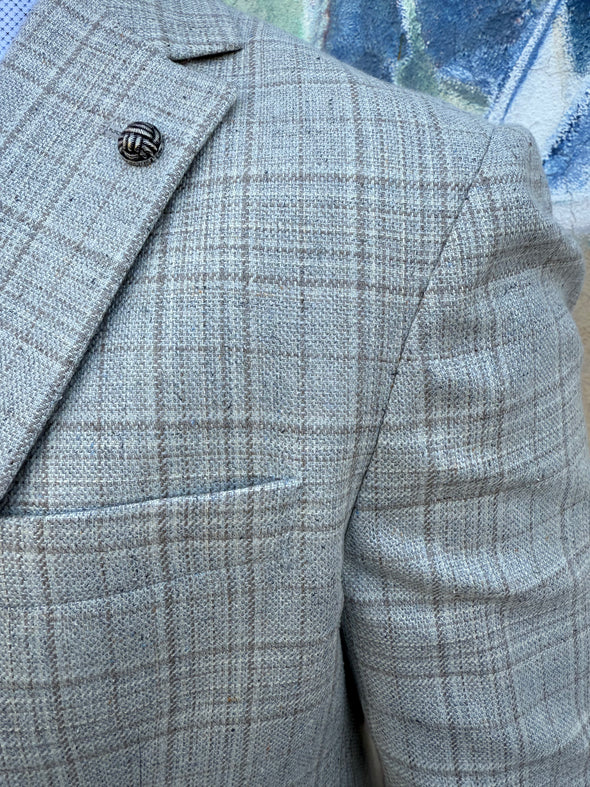 Jack Victor Austin SPJ 125221 Sport Jacket Beige Check