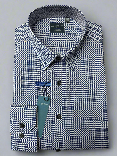 Leo Chevalier Blue Sport Shirt *Tall Sizes* - 625461/QT