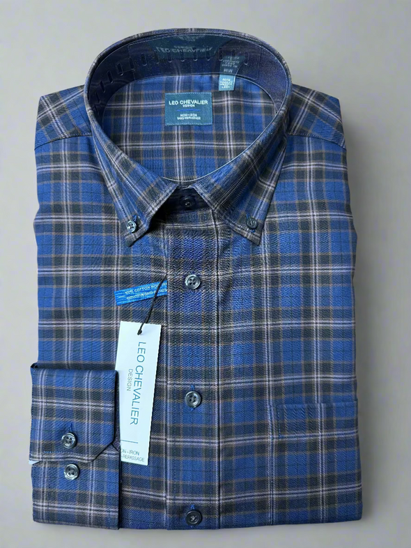 Leo Chevalier Navy Sport Shirt - 625483