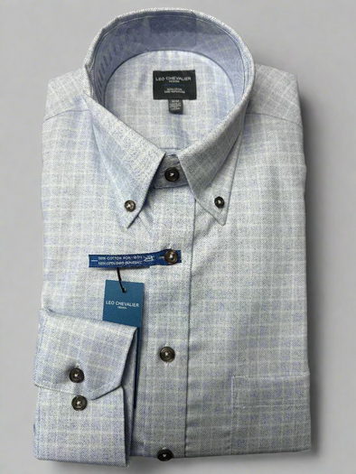 Leo Chevalier Light Blue Sport Shirt - 625441