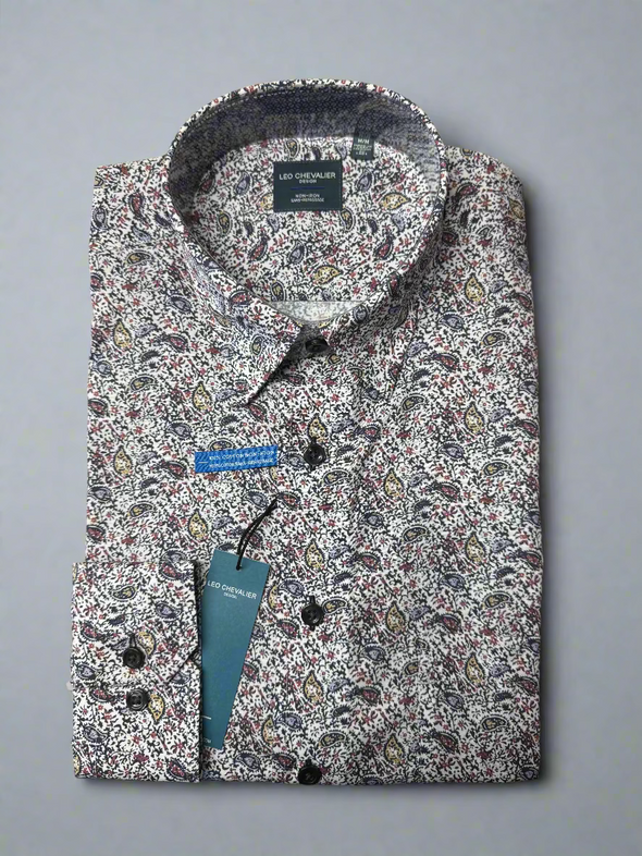 Leo Chevalier Multi Print Sport Shirt - 625473