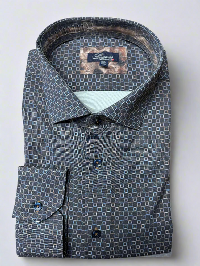 Lugano Brown Sport Shirt - LG2539188