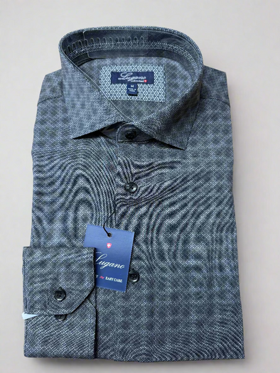 Lugano Black Sport Shirt - LG2539185