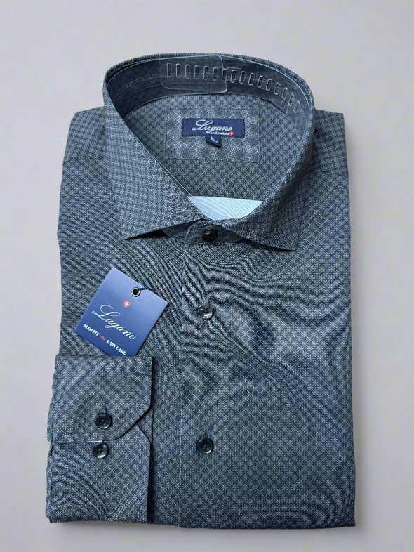 Lugano Black Sport Shirt - LG2539177