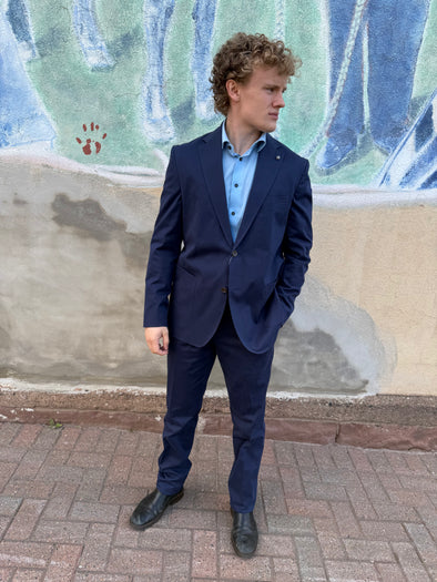 Jack Victor Navy Suit Irving CT - W3251901