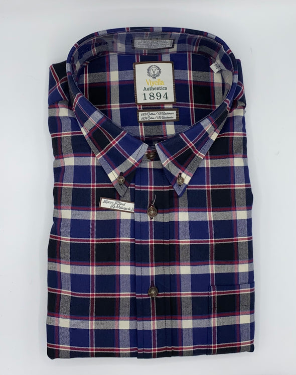 Viyella Cotton & Cashmere Long Sleeve Sport Shirt - 651473 1998