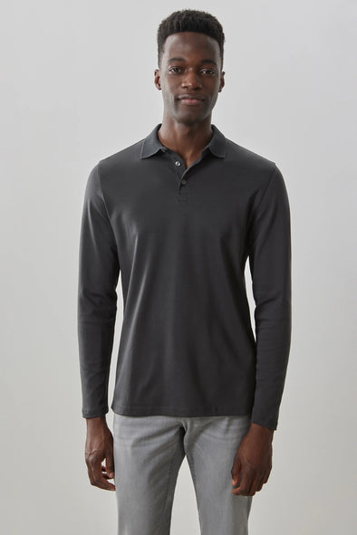 Robert Barakett Georgia Long Sleeve Polo - RB01384