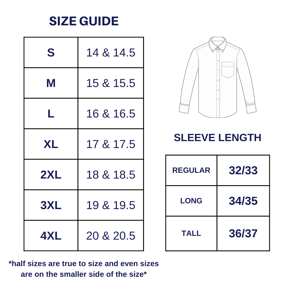 Serica Classics Semi Tapered Non Iron 2 Ply Cotton Dress Shirt C 325 01 17 L