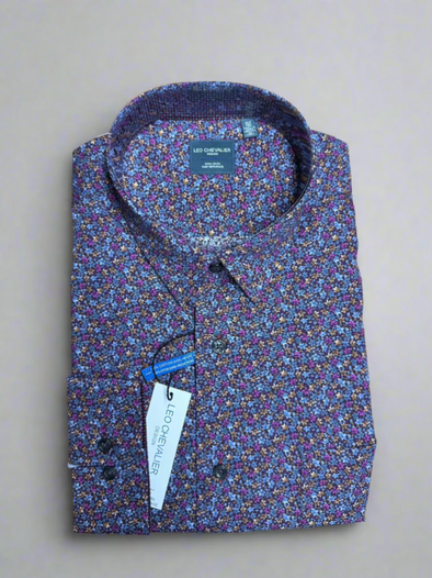 Leo Chevalier Sport Shirt Multi Tall SIzes - 623452/QT 9498