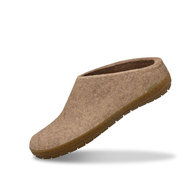 Glerups Slipper: Slip On, Sand, Honey Rubber Sole
