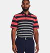 Under Armour Playoff 3.0 Stripe Short Sleeve Polo Shirt- 1378676 416