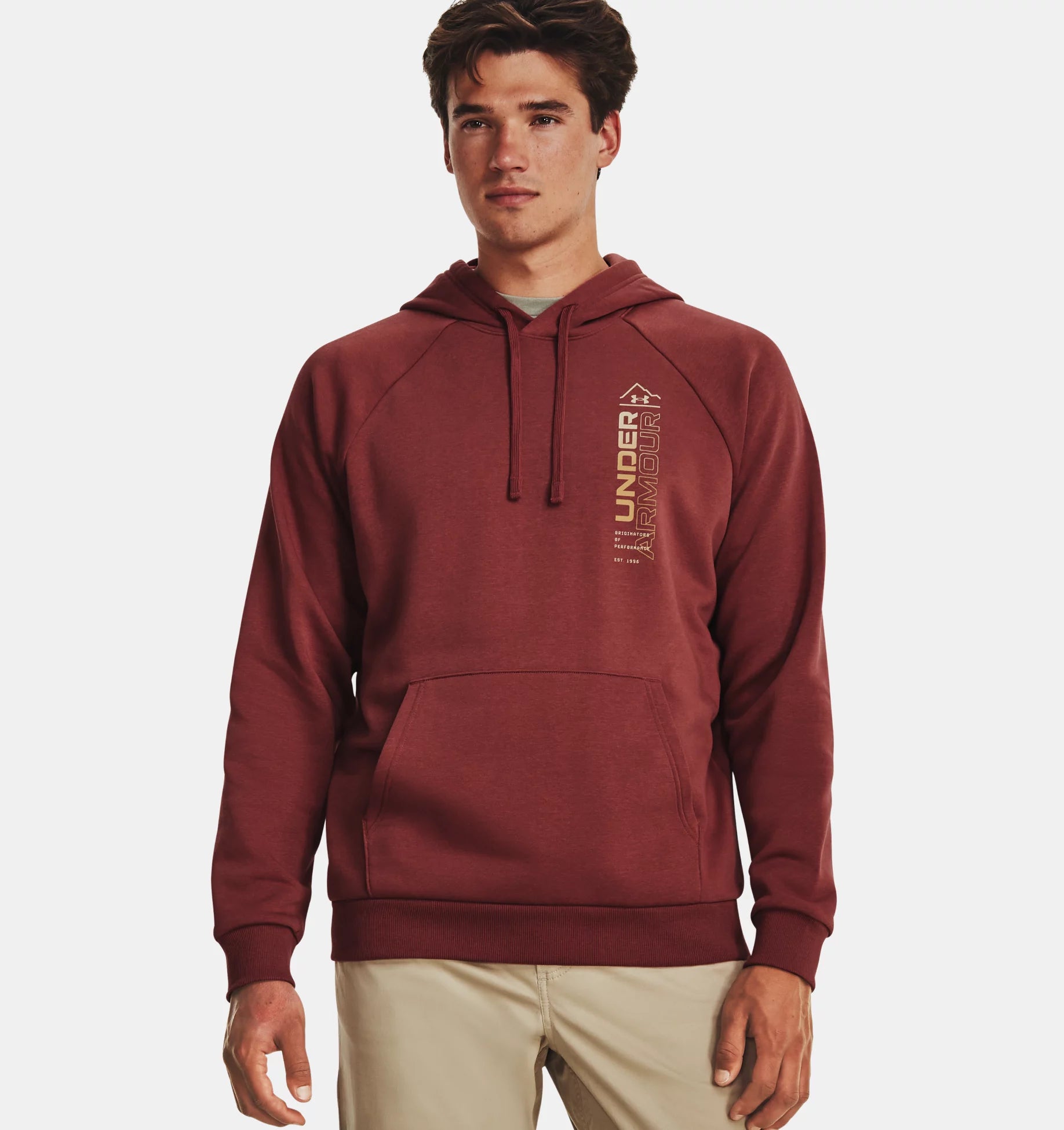 Under armour top rival wordmark hoodie