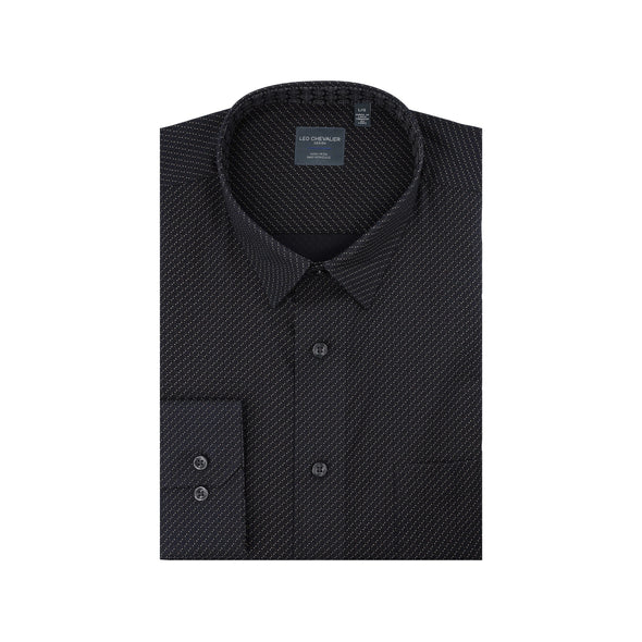 Leo Chevalier Long Sleeve Sport Shirt - Black 623451 0998