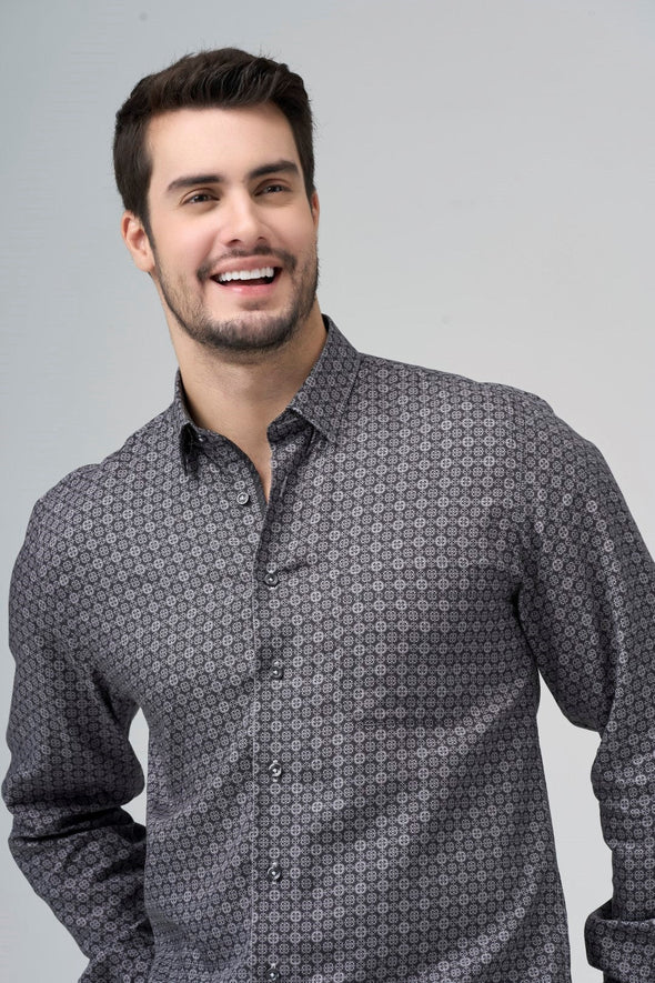 Leo Chevalier Long Sleeve Hidden Button Down Non-Iron Sport Shirt *Tall Sizes* Orange - 623465 7598