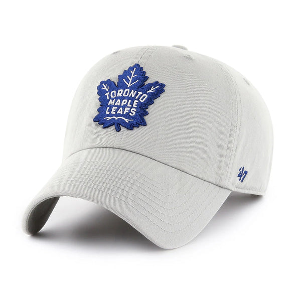 Toronto Maple Leafs 47 Brand Clean Up Light Grey Adjustable Cap