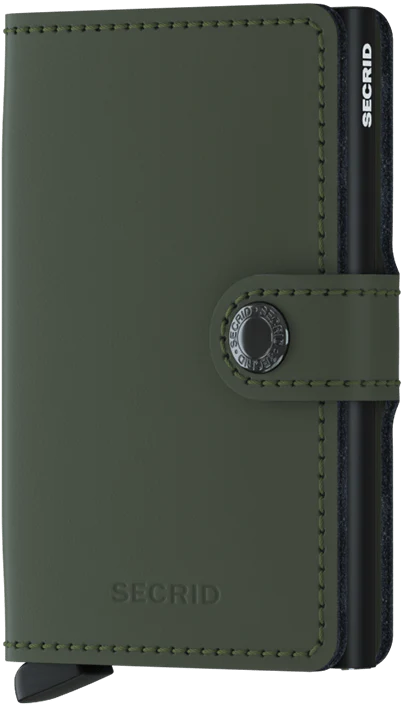 Secrid Mini Wallet Matte Green - Black