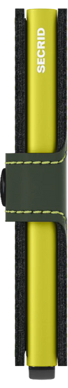 Secrid Mini Wallet - Matte Green & Lime