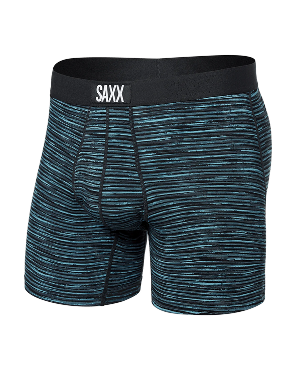 SAXX Ultra Super Soft Boxer Brief Fly - Spacedye Stripe - Grey Mlti - SXBB30F - SDS