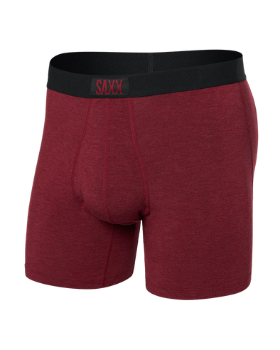 SAXX Ultra Super Soft Boxer Brief Fly - Tibetan Red - Heather - SXBB30F - TIB