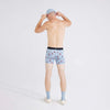 SAXX Droptemp Cooling Cotton Boxer Brief Fly - Hockey Heros - Dusty Blue - SXBB44 - HOC