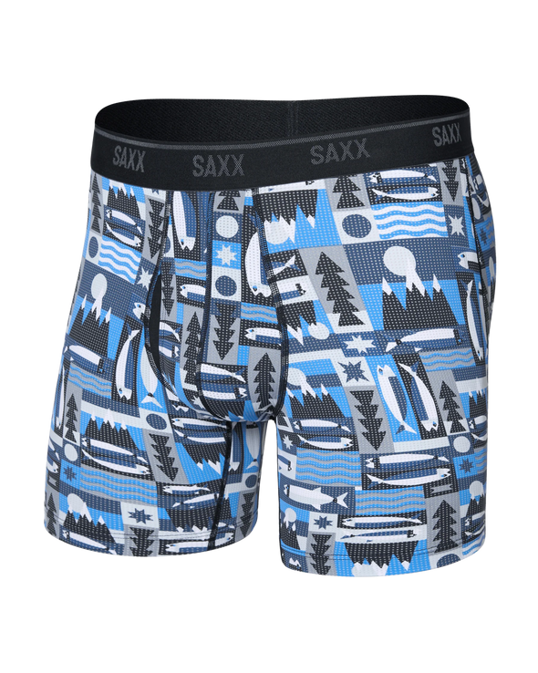 Saxx Pro Quest Quick-Dry Mesh Performance BB 6" With Fly - SXBB65F-WAB