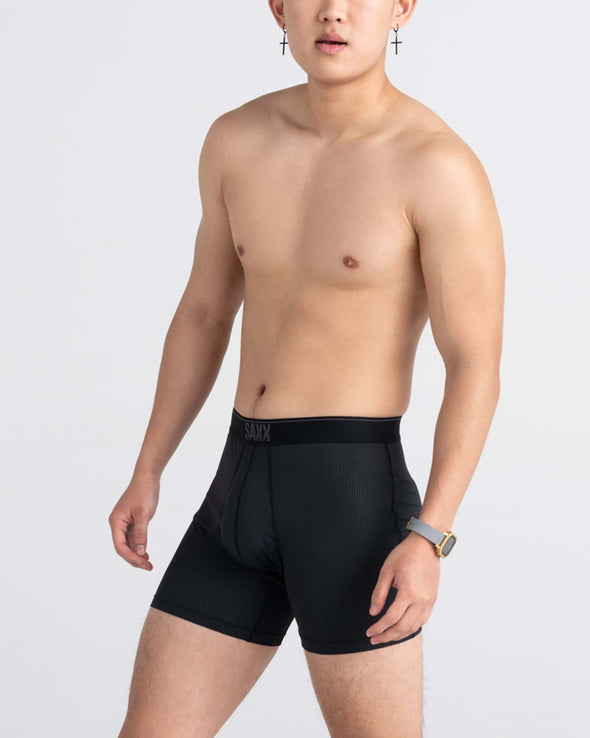Quest Quick-Dry Mesh Quick-Dry Performance Boxer Brief 5 - BLK
