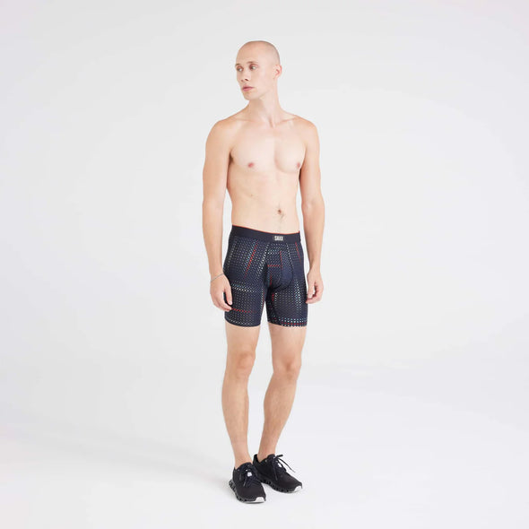 SAXX Multi-Sport Mesh Boxer Brief Fly - Optic Grid - Black - SXBB75F - OGR