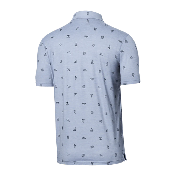 SAXX - Droptemp™Cooling Short Sleeve Polo - Summer Bits - Lavender Heather