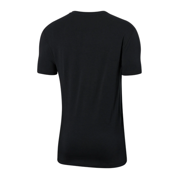 SAXX DropTemp™ Cooling Cotton Short Sleeve Crew Black Undershirt - SXSC44 BLK