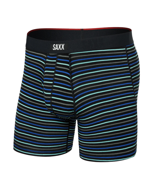 SAXX Vibe Xtra Boxer Brief Fly - Gent's Stripe - Sport Blue - SXVX24F - GSB