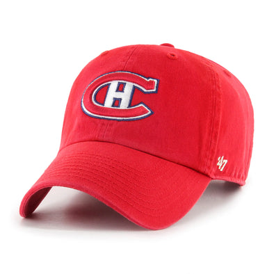Montreal Canadien's 47 Brand Clean Up Vintage Red Adjustable Cap