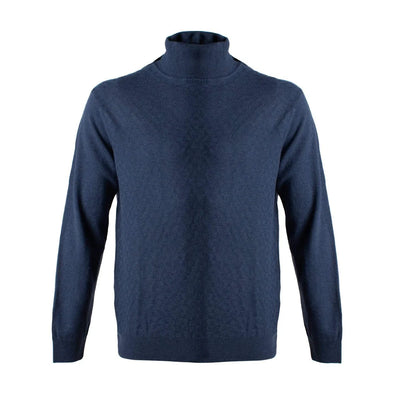 Viyella T-Neck Sweater Eco CashFive Blue - 555647 1698