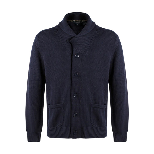 Viyella Shawl Collar Button Cardigan Navy - 551660 1998