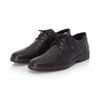 Rieker Schwarz Extra wide lace-up shoes - Black - 16541-02