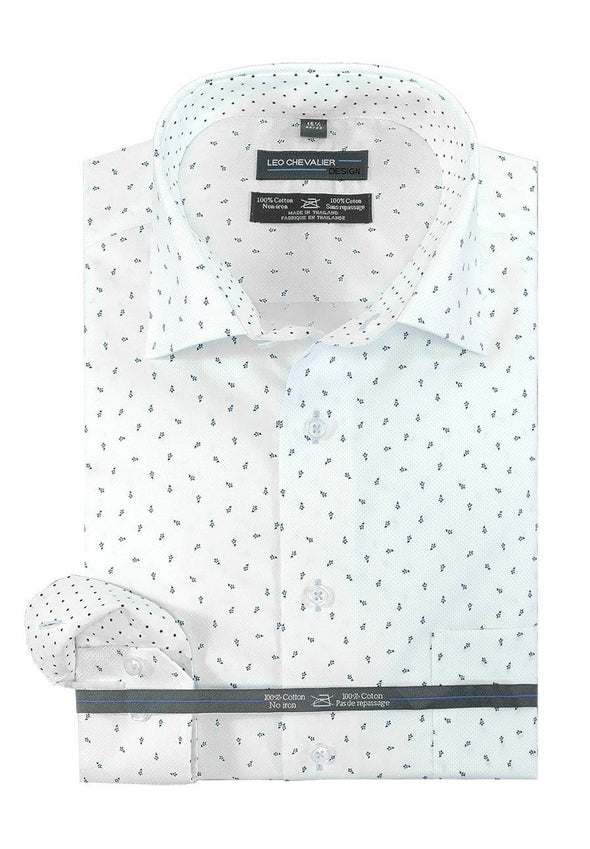 Leo Chevalier 100% Cotton Non-Iron Dress Shirt - 524171