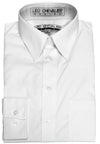 Leo Chevalier Dress Shirt - White Cotton-Poly