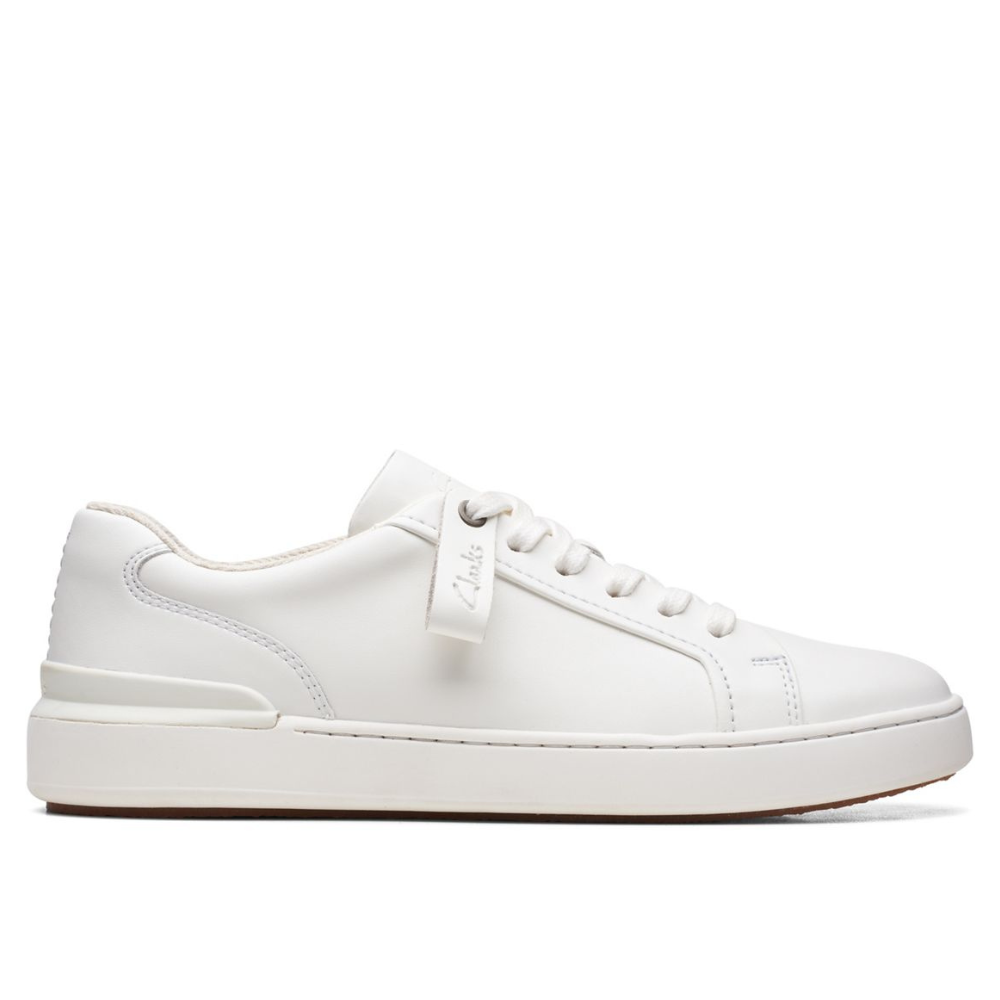 Clarks black deals and white shoes