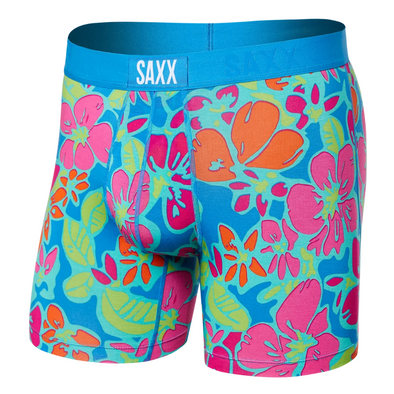 SAXX Vibe Super Soft Slim Fit Boxer Brief - SXBM35 ISM Island Soul- Multi