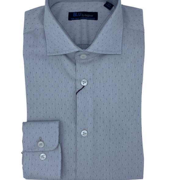 Blu by Polifroni Big and Tall Dress Shirt - G2347104T Silver